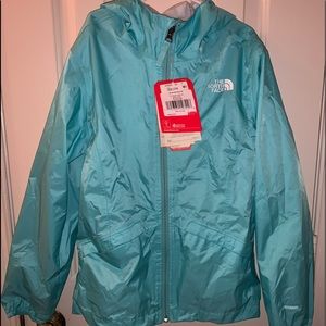 North Face girls raincoat